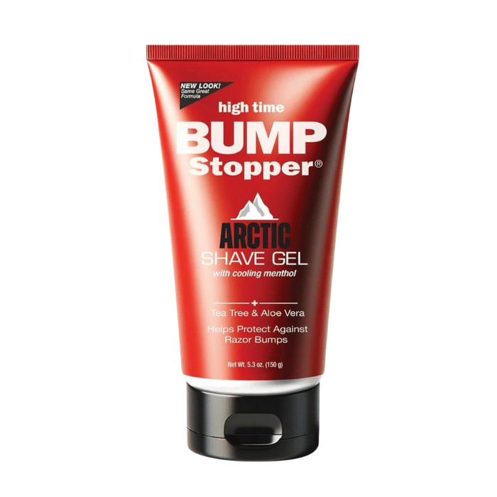 High Time Bump Stopper Shaving Gel with Aloe and Tea Tree Oil, 5.3 Oz